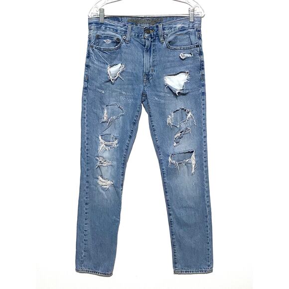 American Eagle Outfitters Other - American Eagle Made to Last Slim Fit Jeans Mens 31x31 Distressed Thrashed Grunge